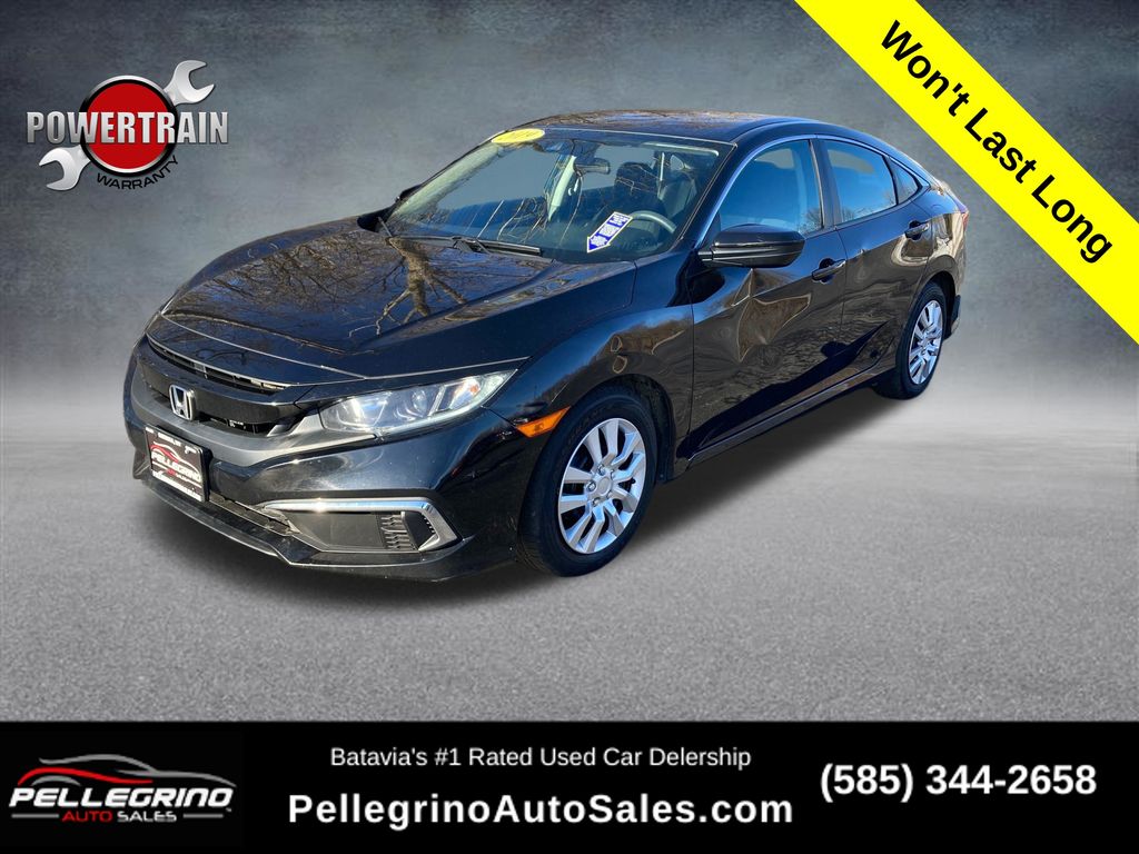 2019 Honda Civic LX FWD Sedan Front-Wheel Drive Continuously Variable Transmission