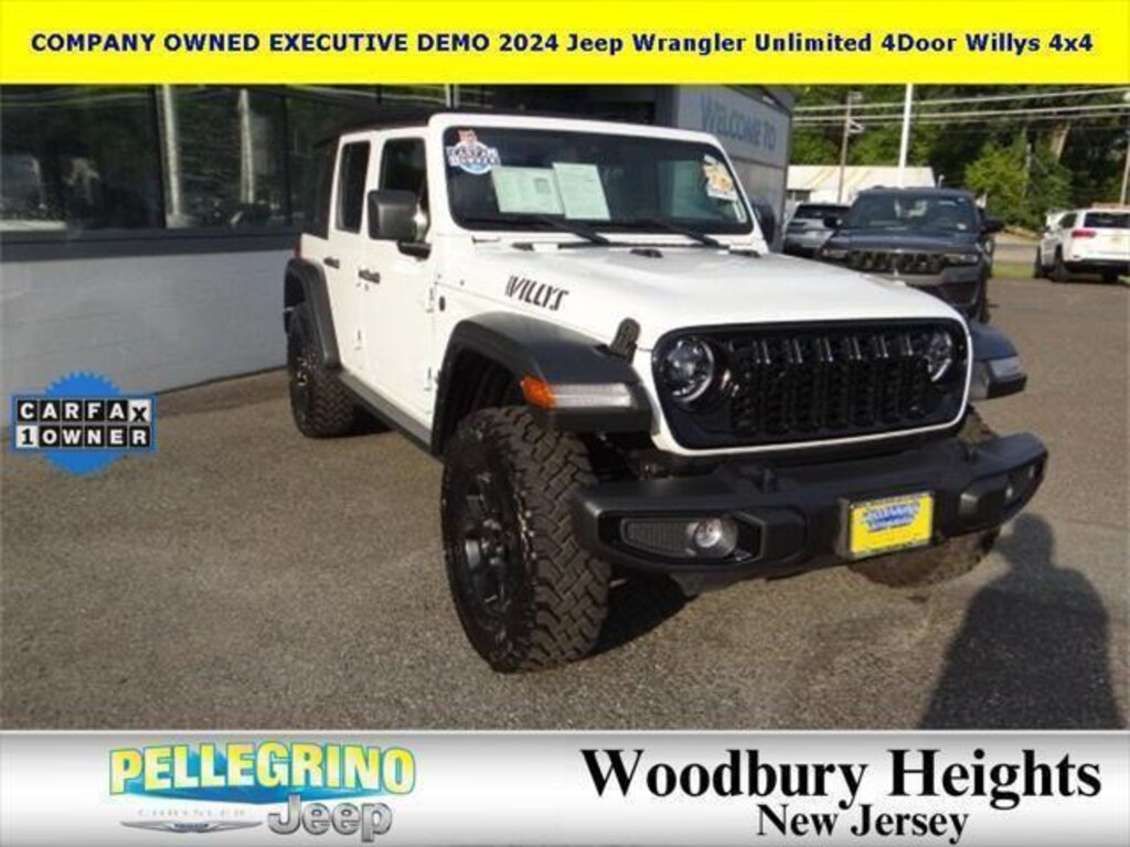 Used 2024 Jeep Wrangler 4-Door Willys 4x4 Sport Utility