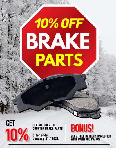 10% OFF All Brake Parts 10% OFF All Brake Parts