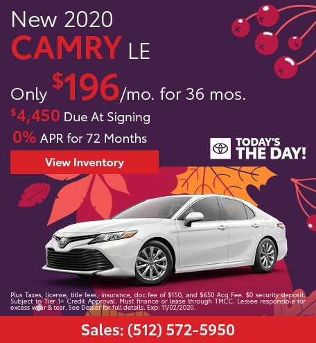 New Toyota Lease Offers, Specials at Round Rock Toyota