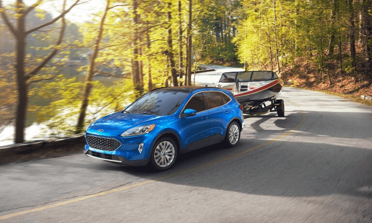 2022 Ford Escape exterior towing boat