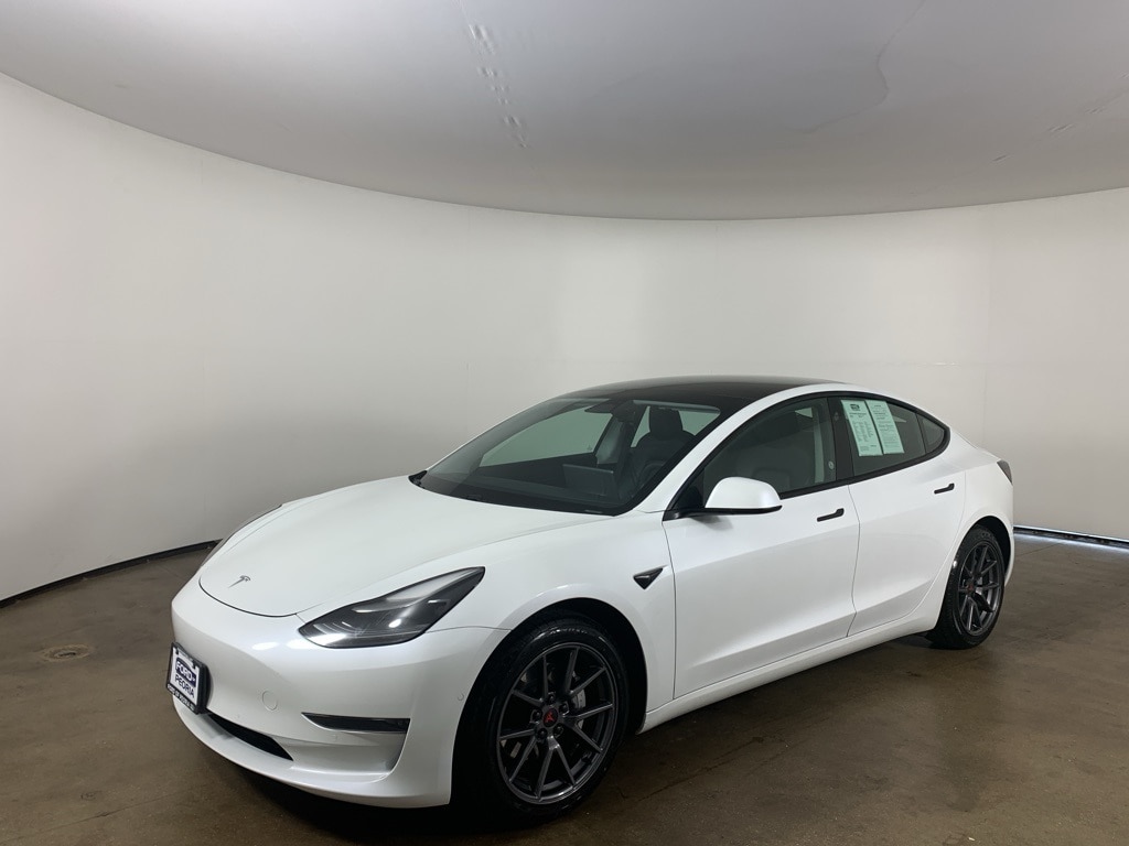 Used 2021 Tesla Model 3 Base with VIN 5YJ3E1EA1MF921107 for sale in Peoria, IL