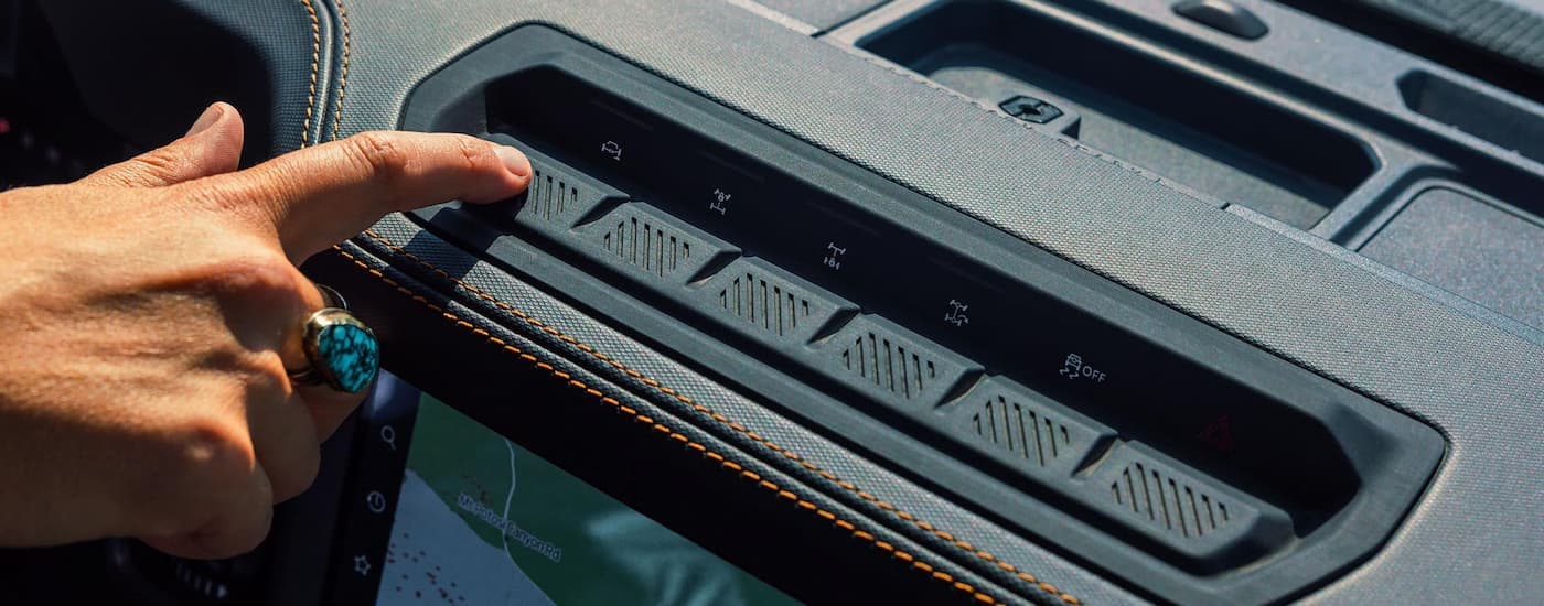 Dashboard buttons in a 2026 Ford Bronco for sale