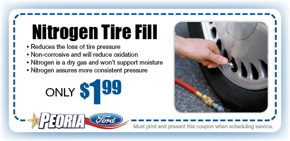 Nitrogen Fill Service Coupon, Peoria - Phoenix West Valley Automotive Service Special
