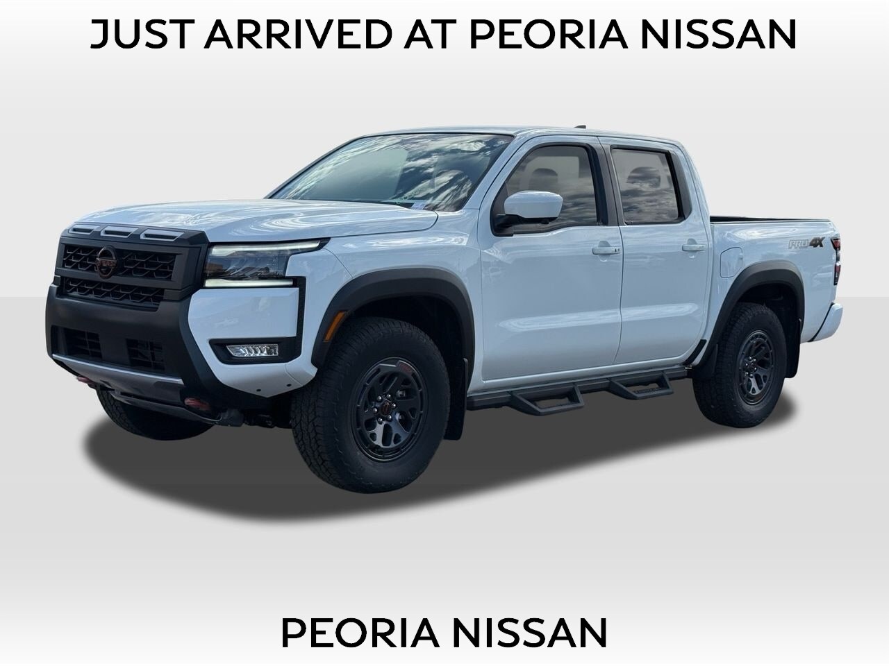 Glacier White 2026 Nissan Frontier Pickup Truck Four-Wheel Drive 9-Speed Automatic Overdrive