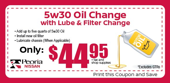 5w30 Oil Change | Peoria Nissan