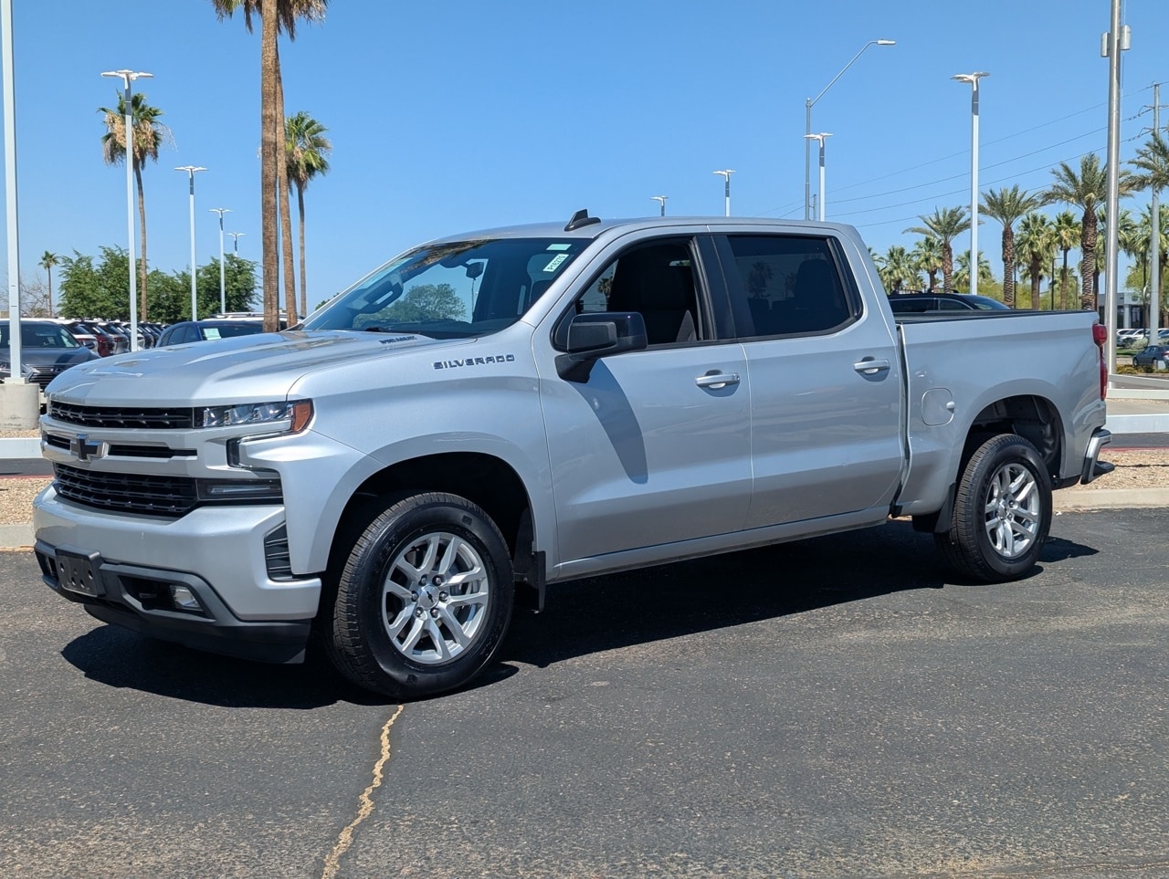 Used 2021 Chevrolet Silverado 1500 RST with VIN 1GCPWDET2MZ140575 for sale in Peoria, AZ