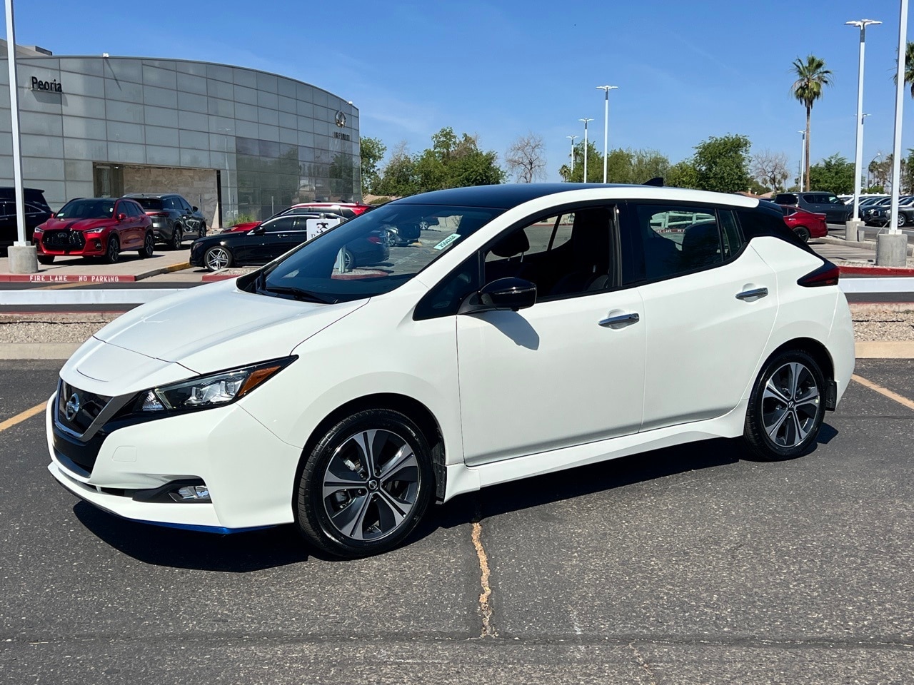Certified 2021 Nissan Leaf SL Plus with VIN 1N4BZ1DV9MC551015 for sale in Peoria, AZ