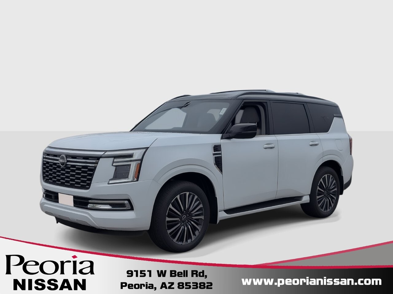 Everest White Pearl Black 2026 Nissan Armada SUV / Crossover Four-Wheel Drive 9-Speed Automatic Overdrive