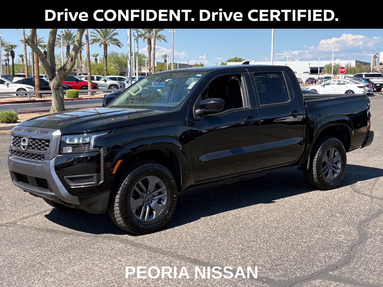 Super Black 2026 Nissan Frontier Pickup Truck Four-Wheel Drive 9-Speed Automatic Overdrive