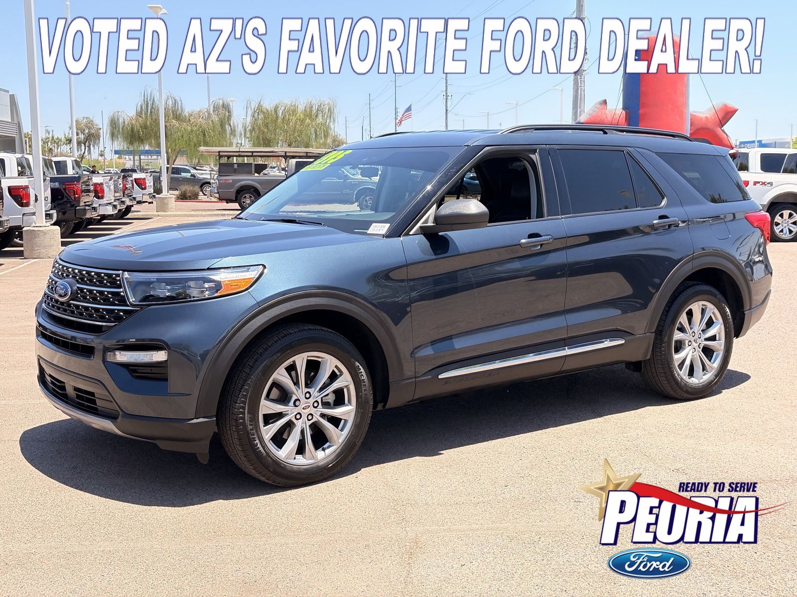 Stone Blue 2024 Ford Explorer SUV / Crossover All-Wheel Drive Automatic