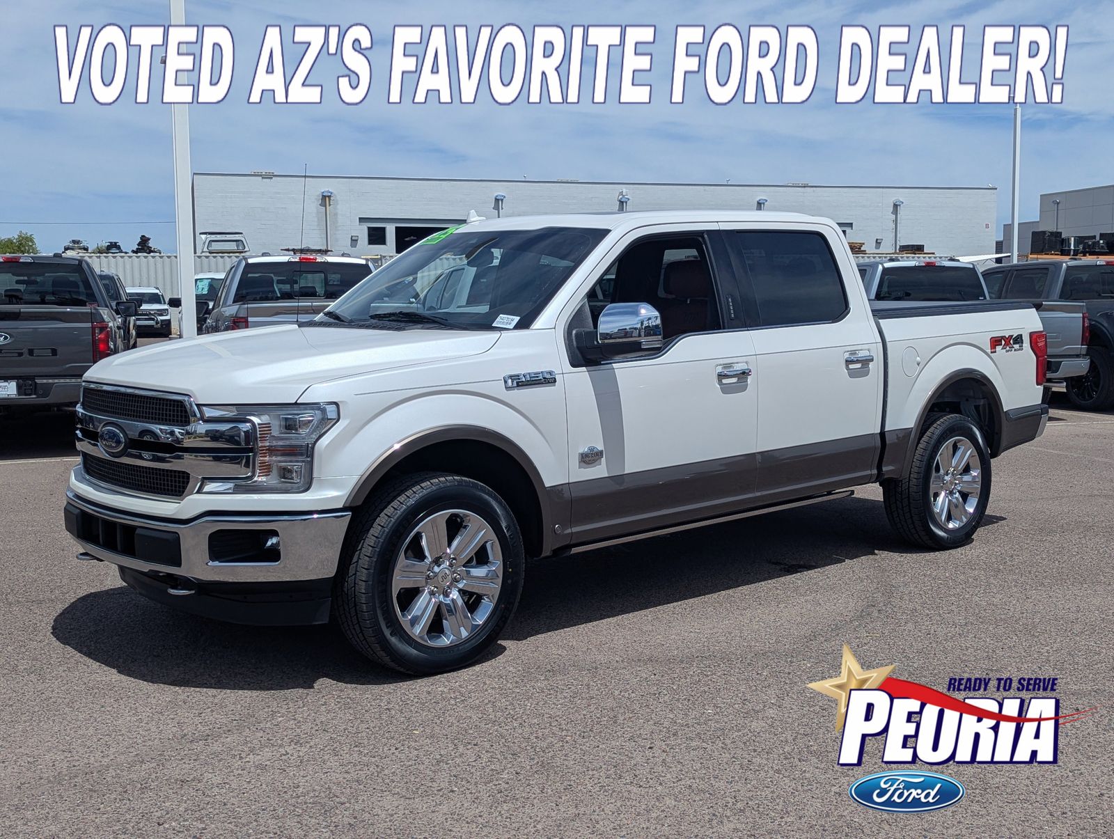 Oxford White 2019 Ford F-150 King Ranch SuperCrew 4WD Pickup Truck Four-Wheel Drive Automatic