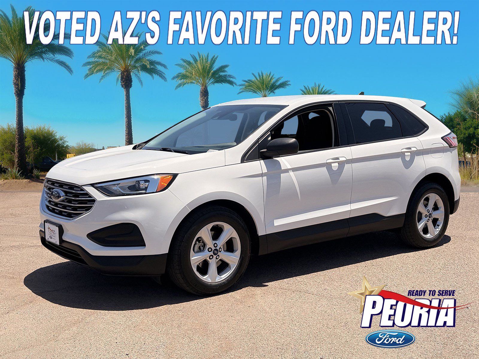 Oxford White 2020 Ford Edge SUV / Crossover Front-Wheel Drive 8-Speed Automatic
