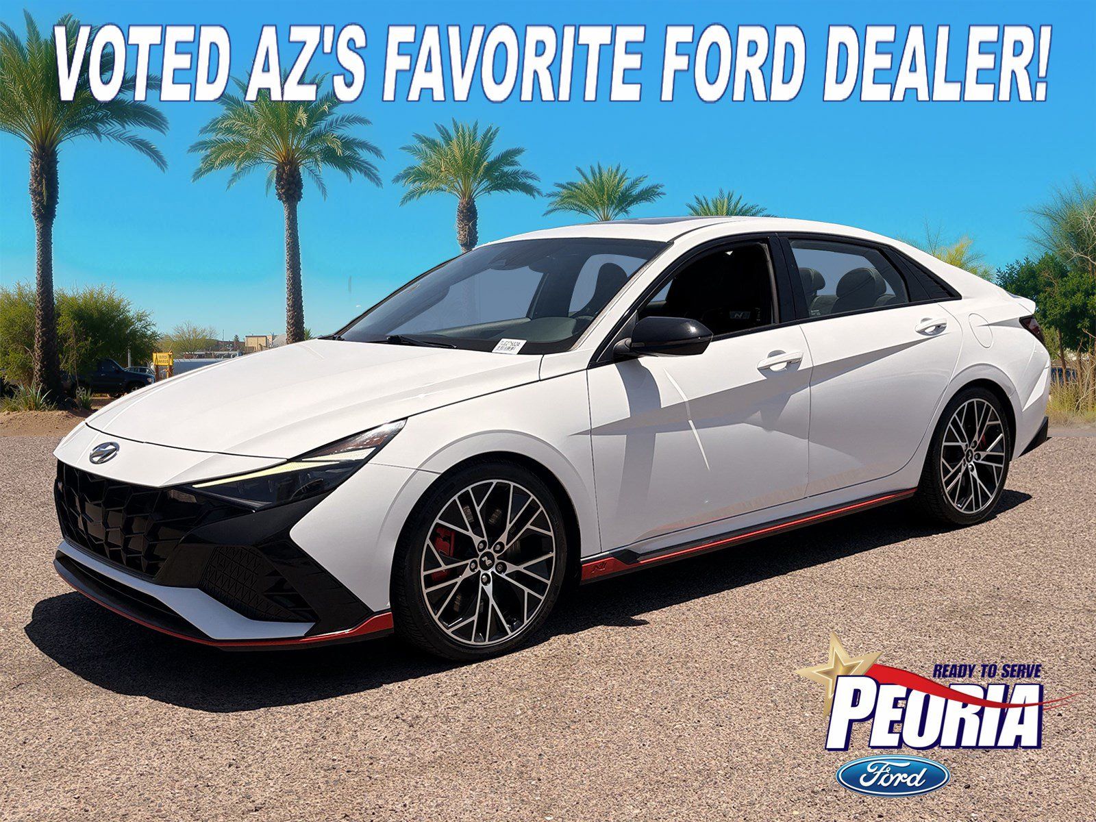 Ceramic White 2022 Hyundai Elantra N Sedan Front-Wheel Drive 8-Speed Manual
