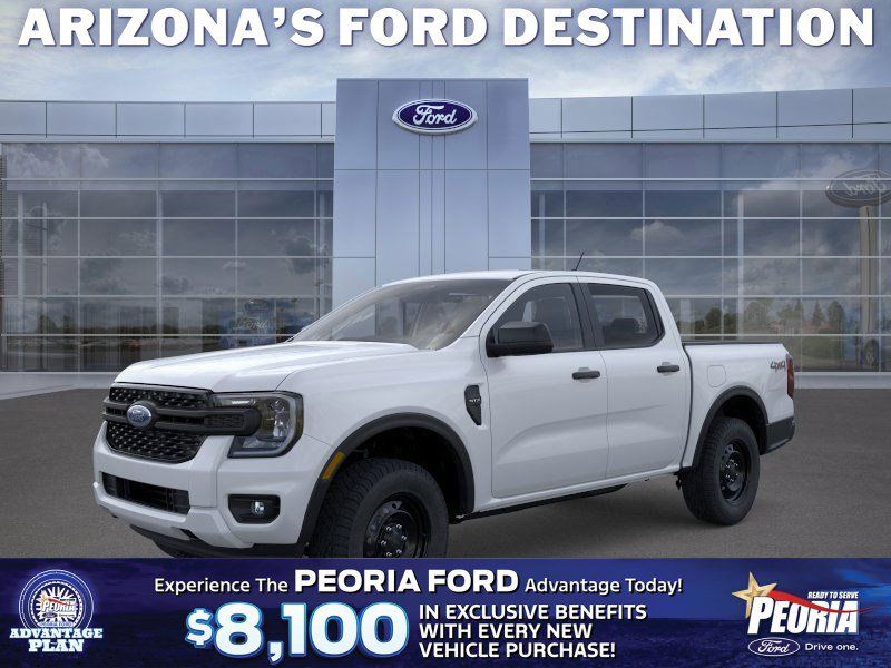 Oxford White 2026 Ford Ranger XL SuperCrew 4WD Pickup Truck Four-Wheel Drive Automatic