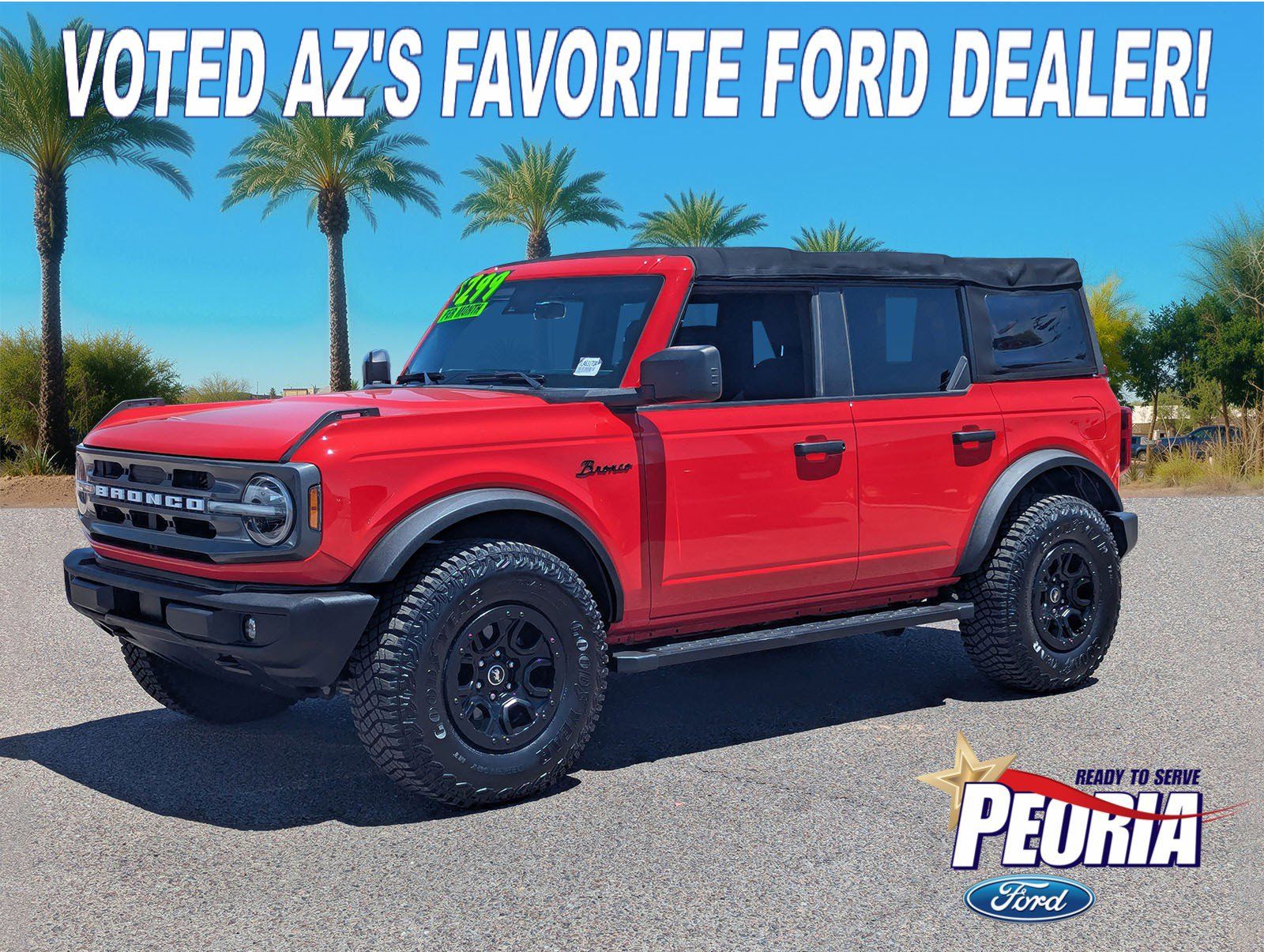 Race Red 2022 Ford Bronco Big Bend 4-Door 4WD SUV / Crossover Four-Wheel Drive Automatic