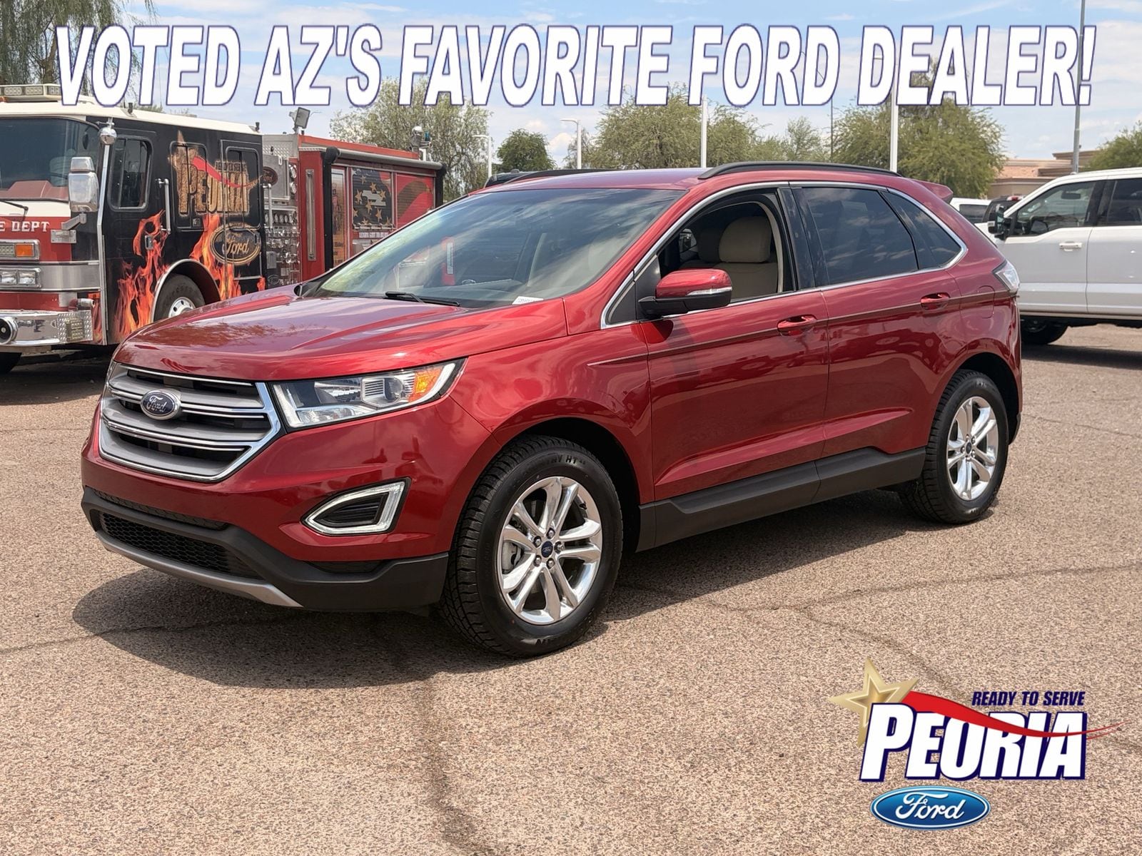 Ruby Red Tinted 2016 Ford Edge SUV / Crossover Front-Wheel Drive 6-Speed Automatic