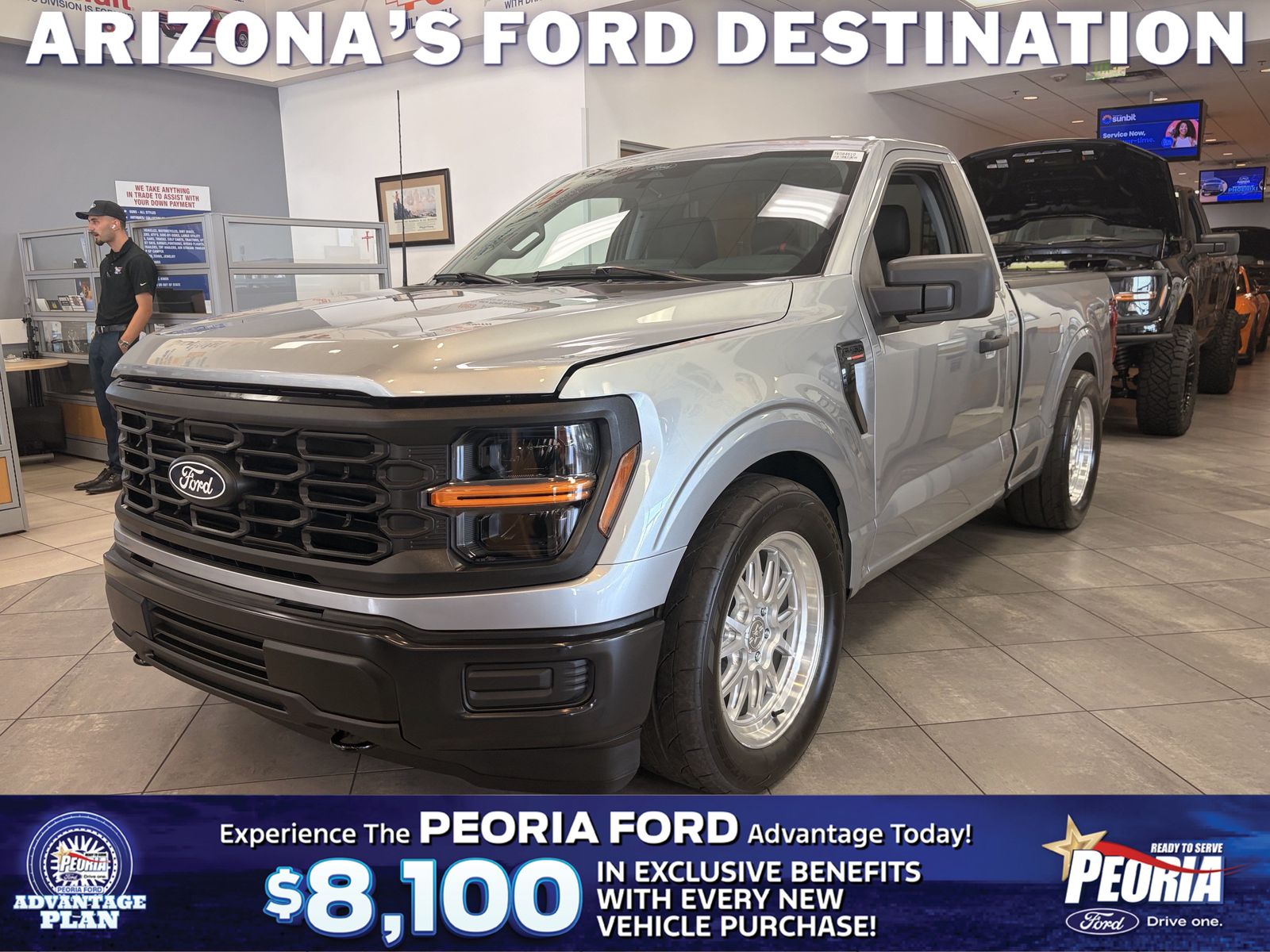 Iconic Silver 2026 Ford F-150 Pickup Truck Four-Wheel Drive Automatic