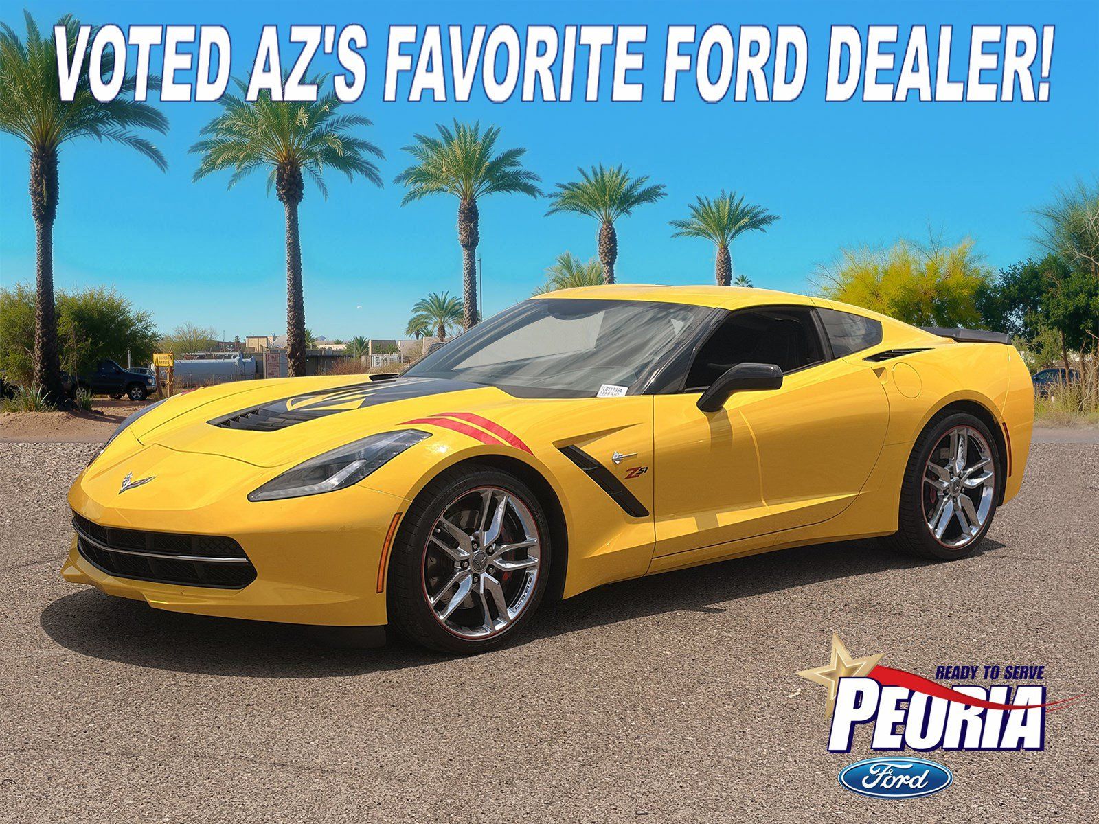 Velocity Yellow Tintcoat 2015 Chevrolet Corvette Coupe Rear-Wheel Drive 8-Speed Automatic