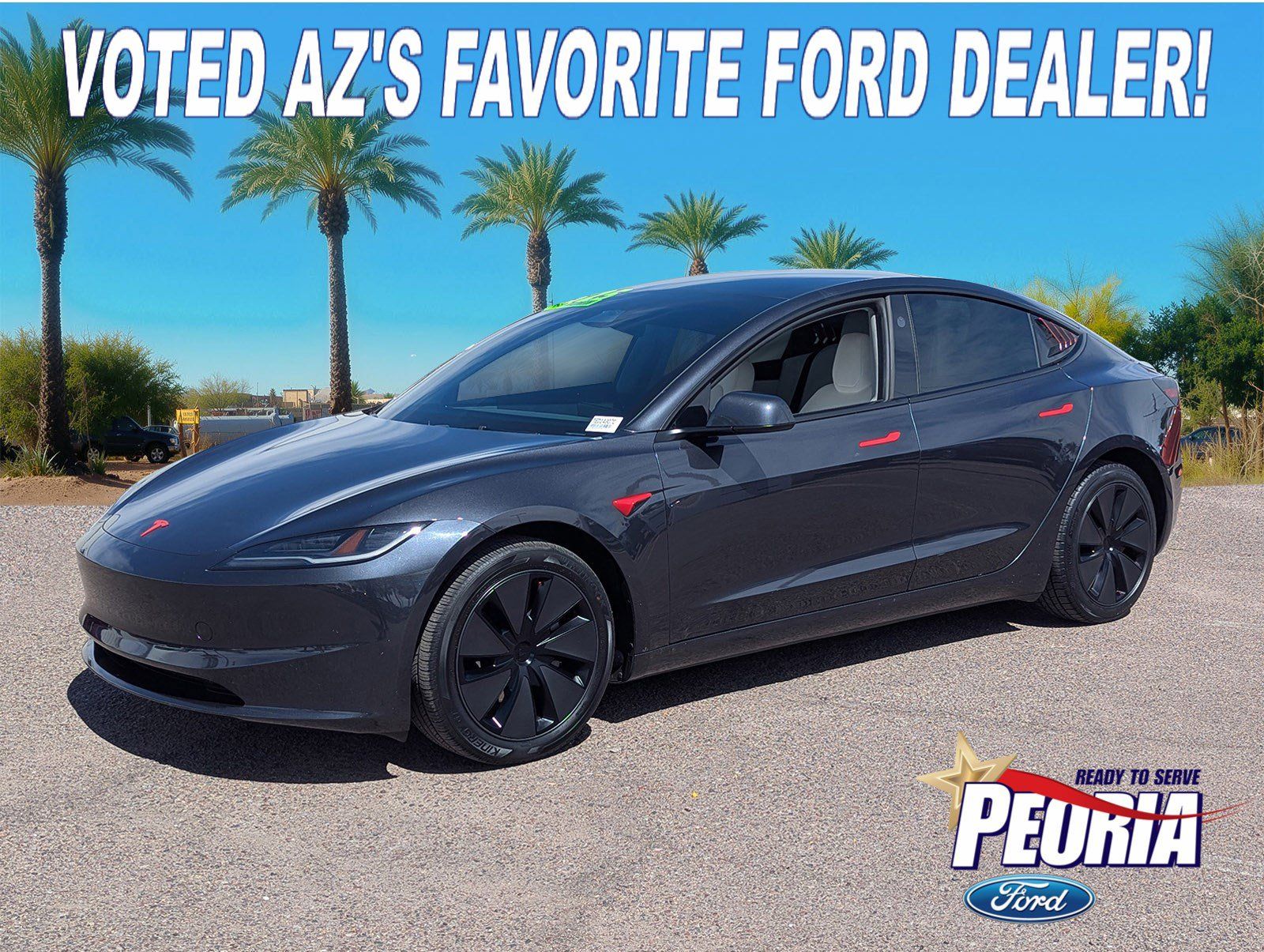 Stealth Gray 2024 Tesla Model 3 Long Range AWD Sedan All-Wheel Drive 1-Speed Automatic