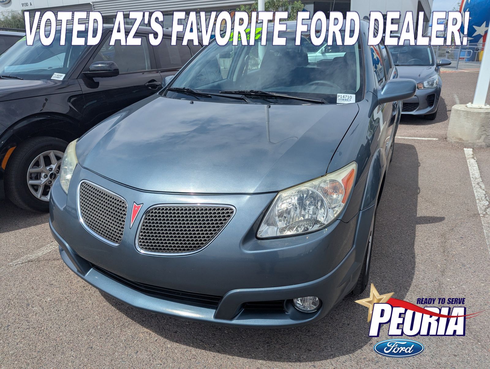 Gray 2006 Pontiac Vibe Base Hatchback Front-Wheel Drive 4-Speed Automatic Overdrive