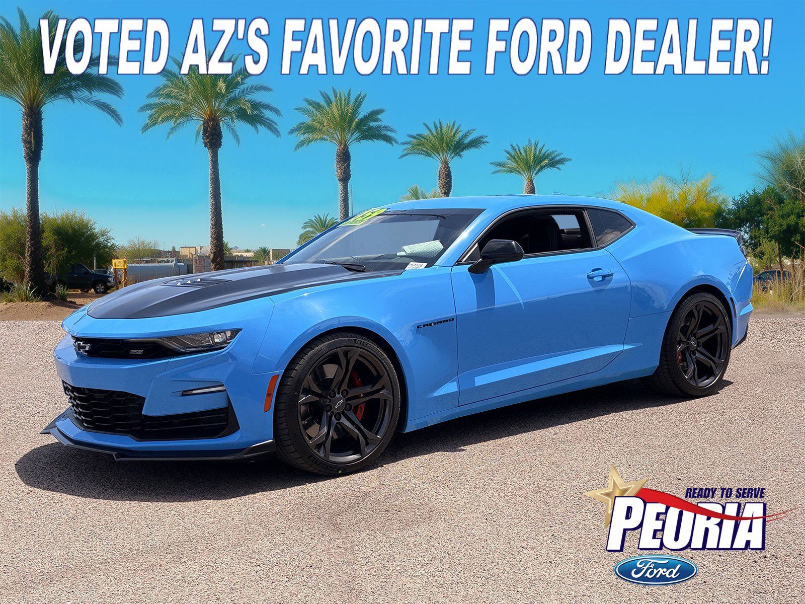 Blue 2022 Chevrolet Camaro 2SS Coupe RWD Coupe Rear-Wheel Drive Automatic