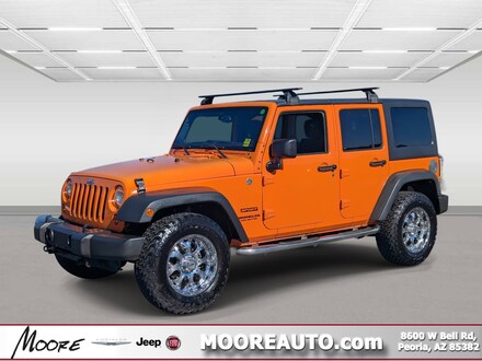 Featured Used 2013 Jeep Wrangler Unlimited Sport SUV for sale in Peroia, AZ