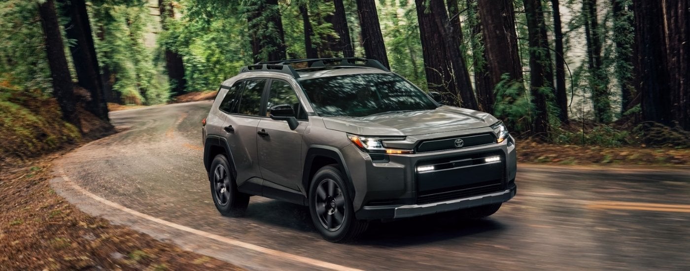 A brown 2026 Toyota RAV4 for sale near Springfield from the front at an angle.