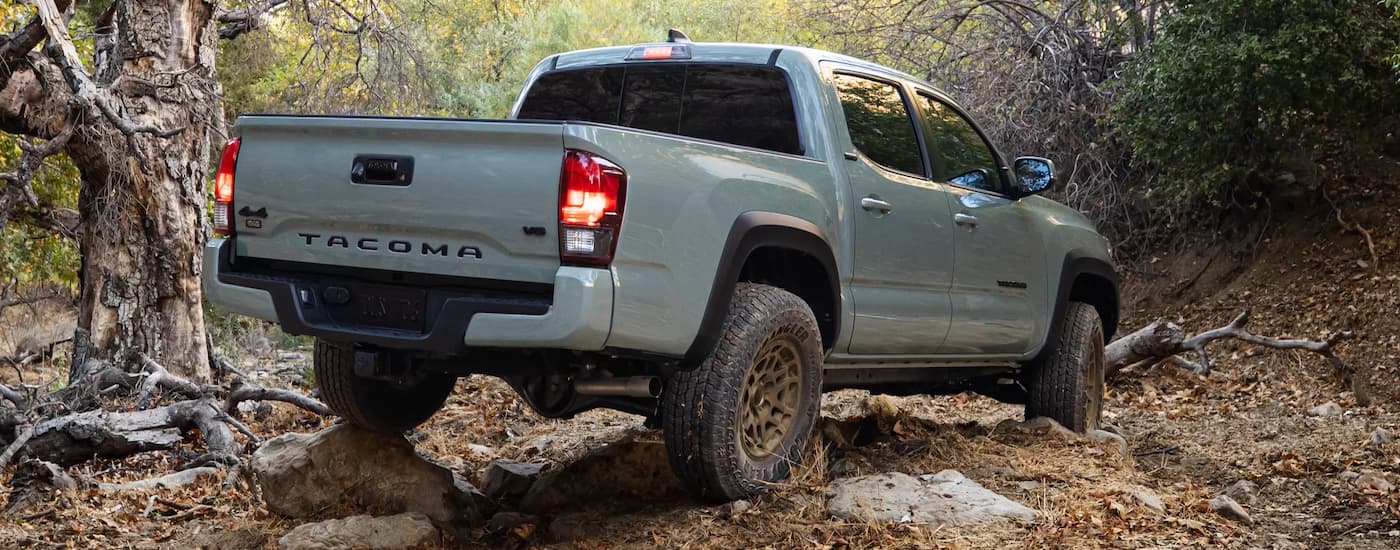 Grey 2022 Toyota Tacoma SR5 off-roading
