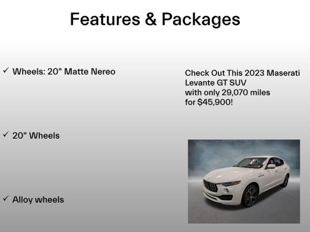 Used 2023 Maserati Levante GT SUV