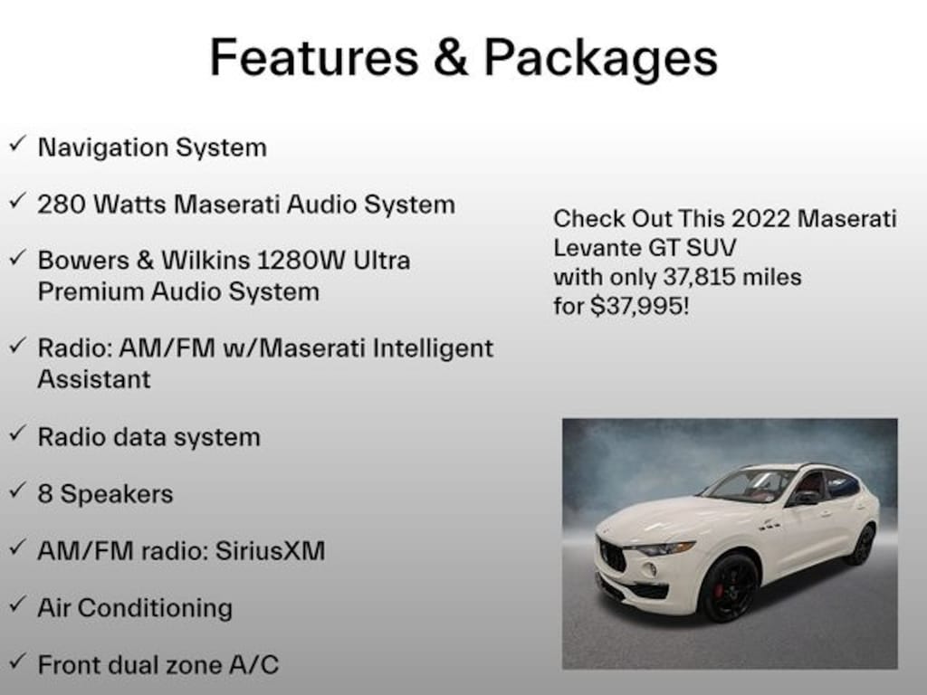 Used 2022 Maserati Levante GT SUV