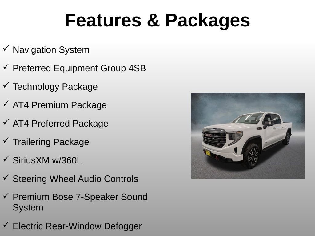 Used 2024 GMC Sierra 1500 AT4 Truck Crew Cab