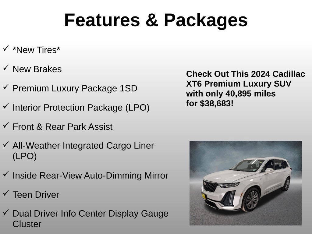 Used 2024 CADILLAC XT6 Premium Luxury SUV