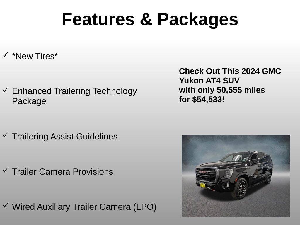 Used 2024 GMC Yukon AT4 SUV
