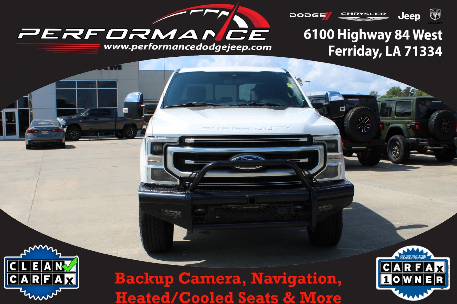 Used 2021 Ford F-250 Super Duty Platinum with VIN 1FT8W2BT7MEC58822 for sale in Ferriday, LA