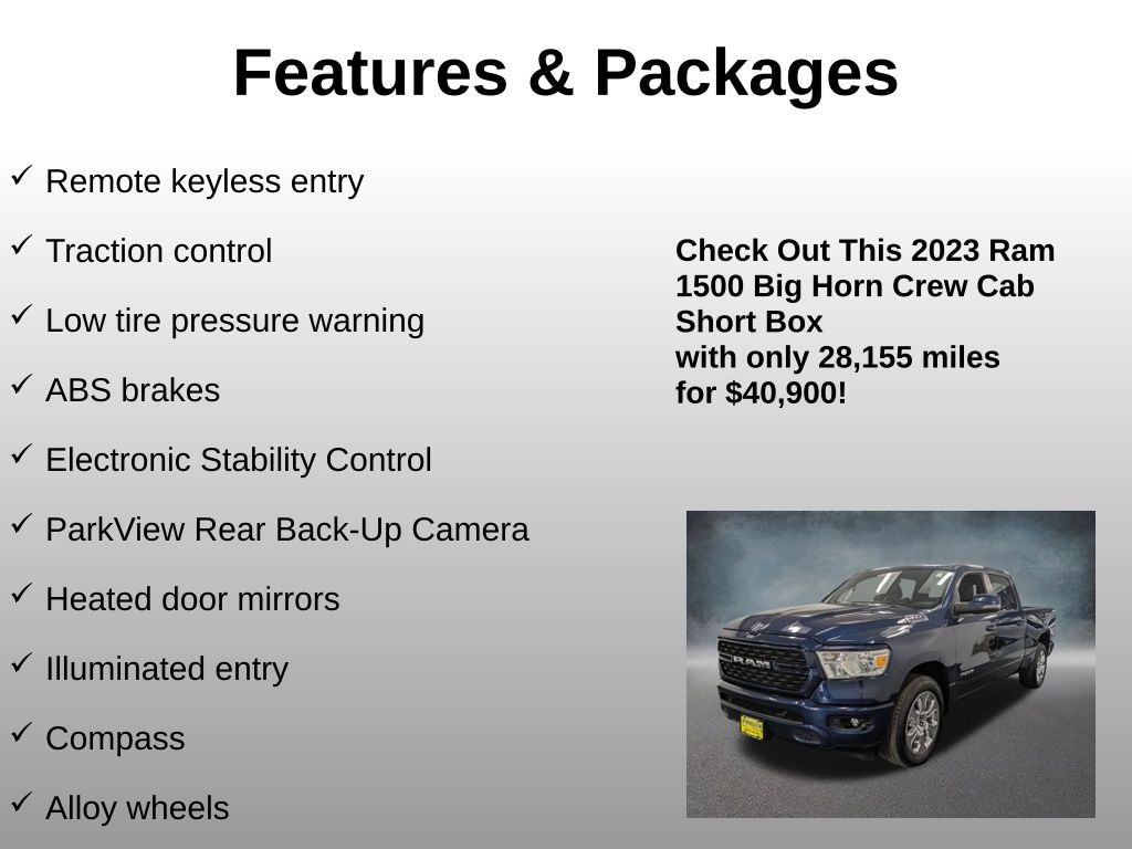 Used 2023 Ram 1500 Lone Star Truck