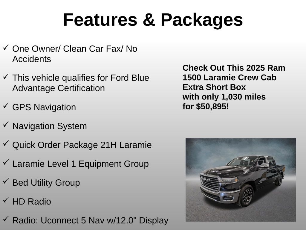 Used 2025 Ram 1500 Laramie Truck Crew Cab