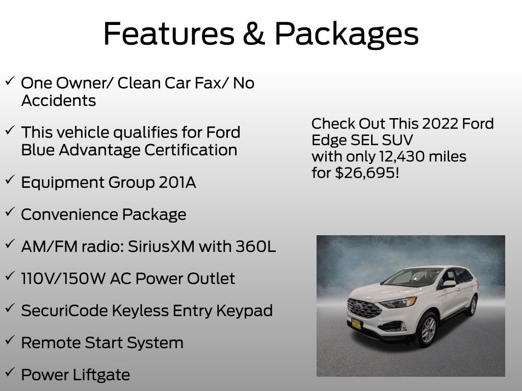 Certified 2022 Ford Edge SUV