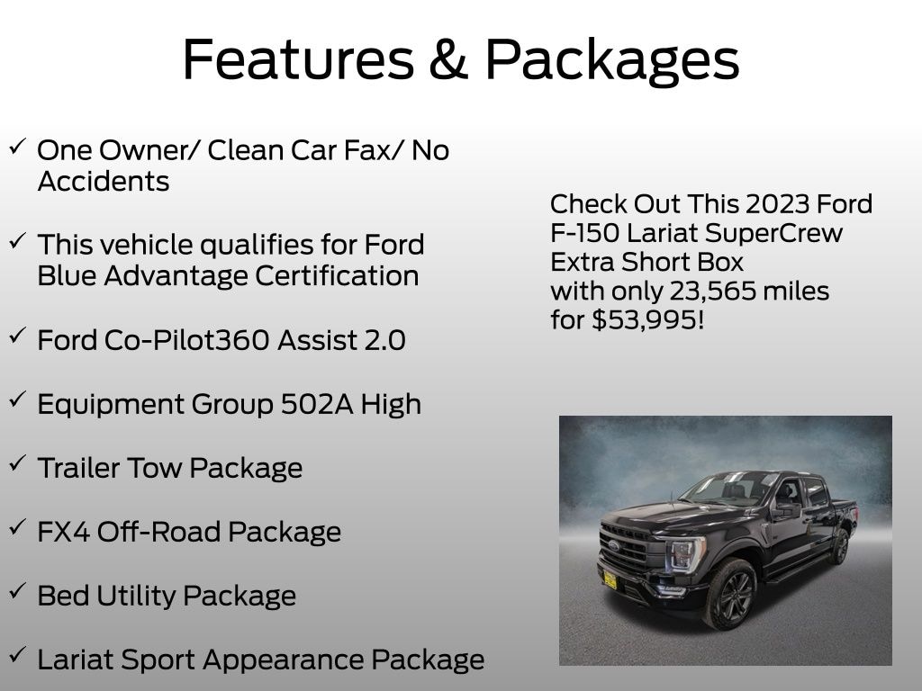 Certified 2023 Ford F-150 Truck SuperCrew Cab