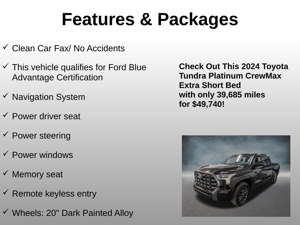 Used 2024 Toyota Tundra Platinum Truck CrewMax