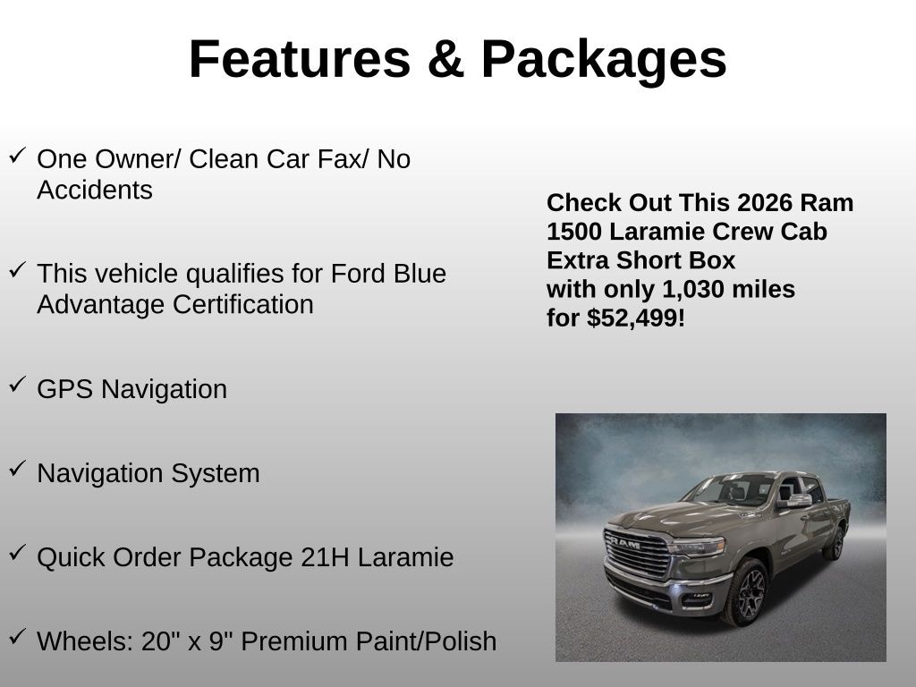Used 2026 Ram 1500 Laramie Truck Crew Cab
