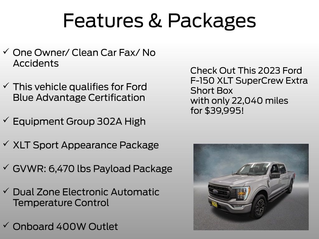 Certified 2023 Ford F-150 Truck SuperCrew Cab