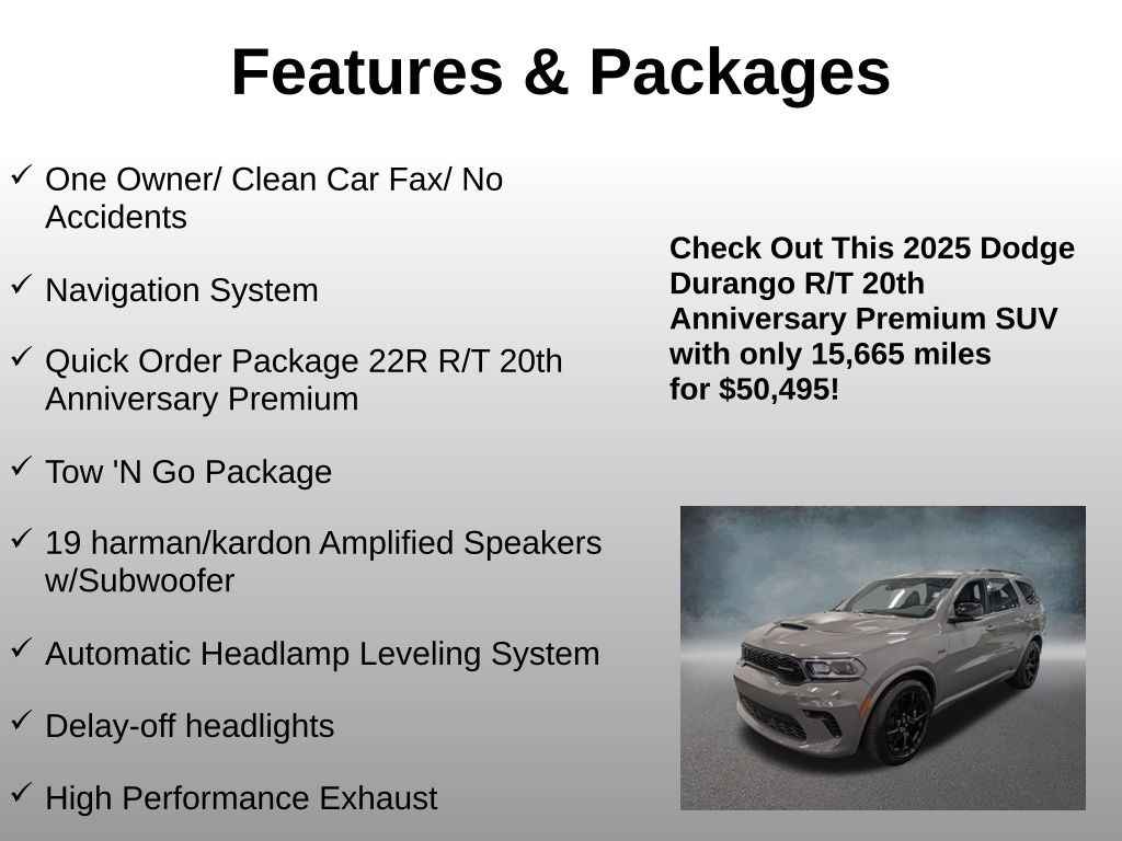 Used 2025 Dodge Durango R/T SUV