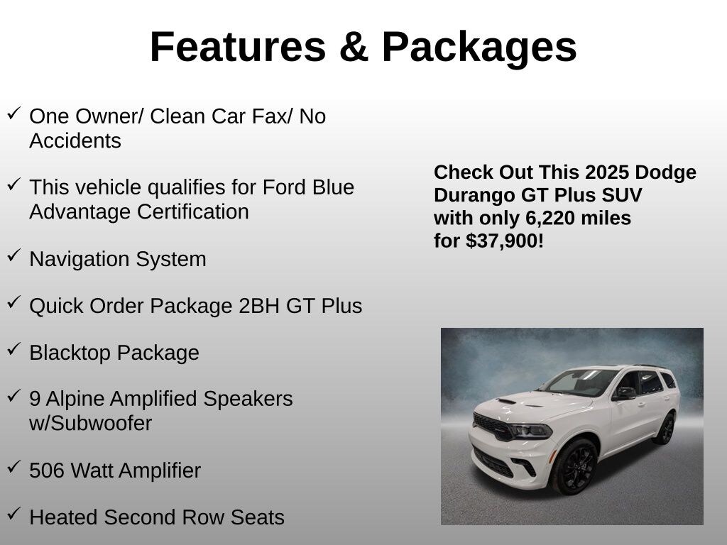 Used 2025 Dodge Durango GT SUV