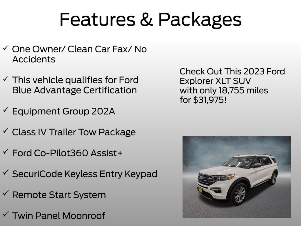 Certified 2023 Ford Explorer XLT SUV