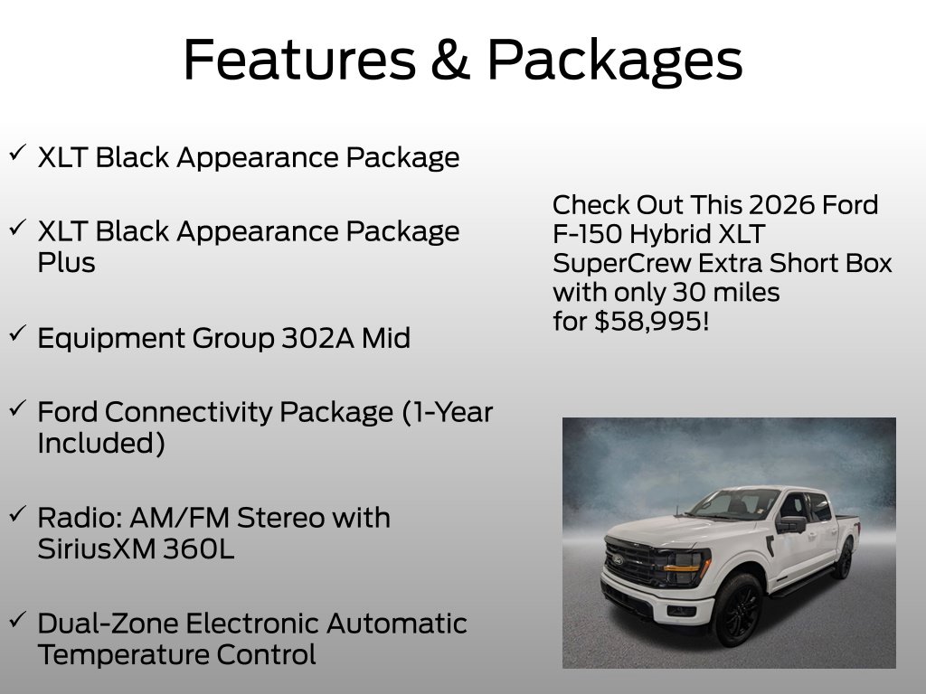 Certified 2026 Ford F-150 XLT Truck SuperCrew Cab