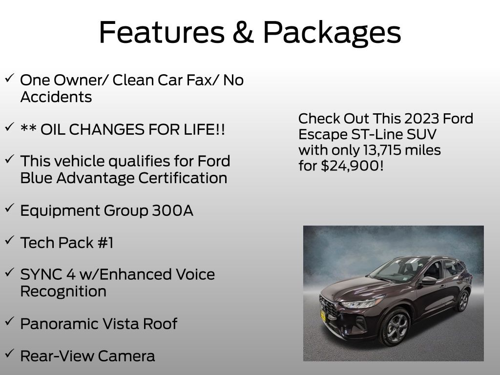 Certified 2023 Ford Escape ST-Line SUV