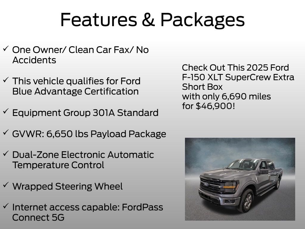 Certified 2025 Ford F-150 XLT Truck SuperCrew Cab