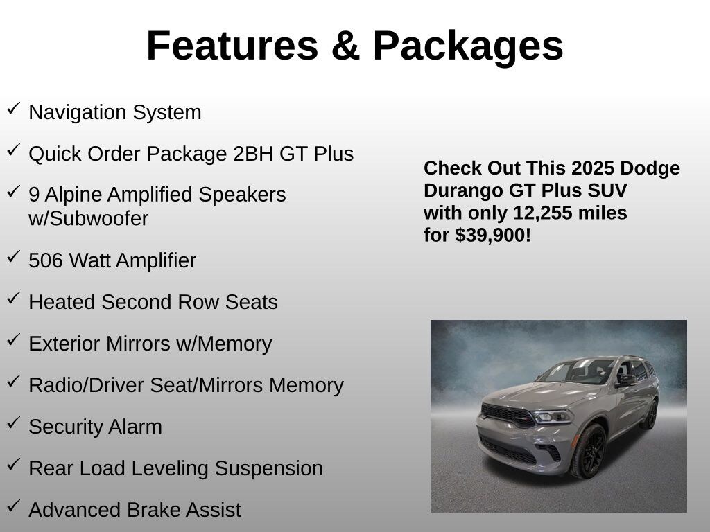 Used 2025 Dodge Durango GT SUV
