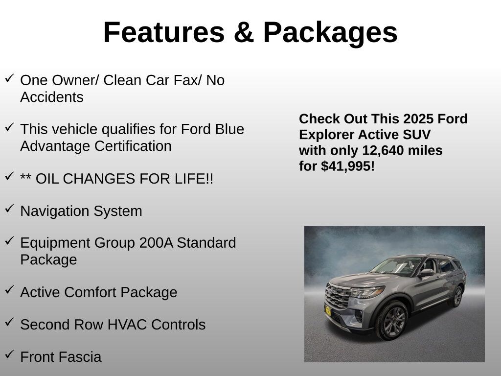 Used 2025 Ford Explorer Active SUV